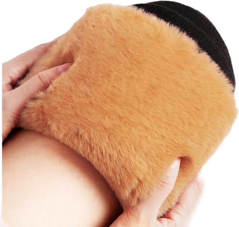 PURFUN Men Women Thick Wool Leg Warmers Winter Thermal Rheumatic Arthritis Ski Cycling Knee Braces Leg Sleeves Wraps Support - Image 5